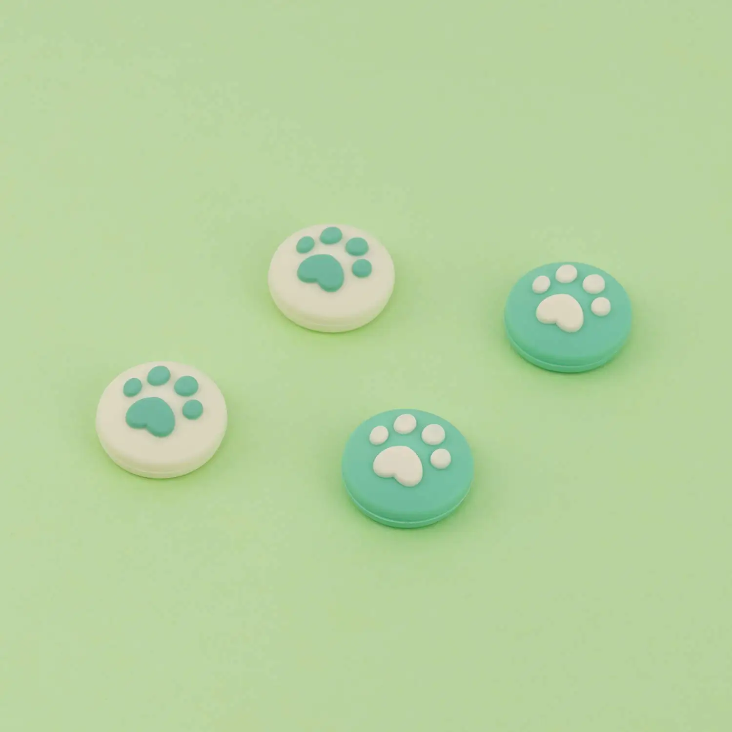 GeekShare-Silicone Cat Paw Joy Con, Tampas de Aperto do Polegar, Compatível com Nintendo Switch, OLED, Lite, 4pcs