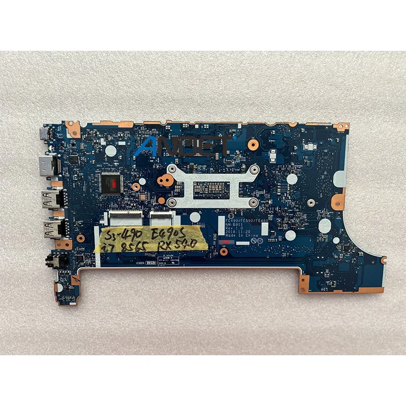 5B20V81660 02DL801 For Lenovo Thinkpad E490S S3-490 I7-8565U NM-B911 FE490 /FE590/FE480 Laptop Motherboard 100%Test OK