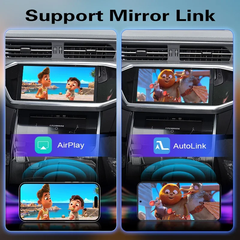 Wireless Newest CarPlay Box For Audi A6 Q6 MIB3 2019-2025 Android Auto Mirror Navigation Car Play Support Front&Reverse Camera view 4