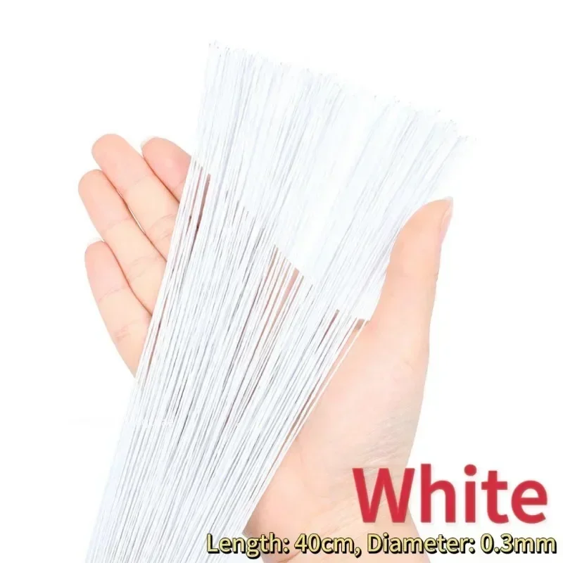 100/500/1500 stücke 40 cm Floral Stem Draht Handwerk Dunkelgrüner Draht Für Floristen Blumenarrangement Für DIY Material Handgemachte Accessoies – Detail 3
