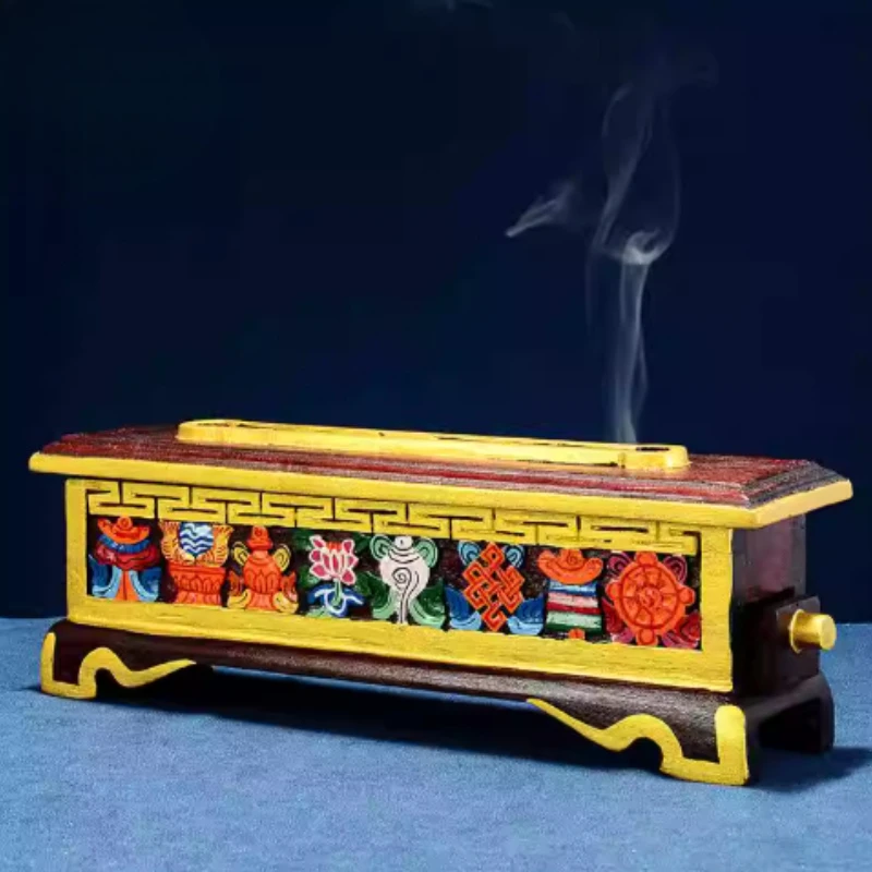 

Расписная горизонтальная керамическая курильница для благовоний, деревянная, для гостиной, чайной комнаты, кабинета, храма, для богослужений