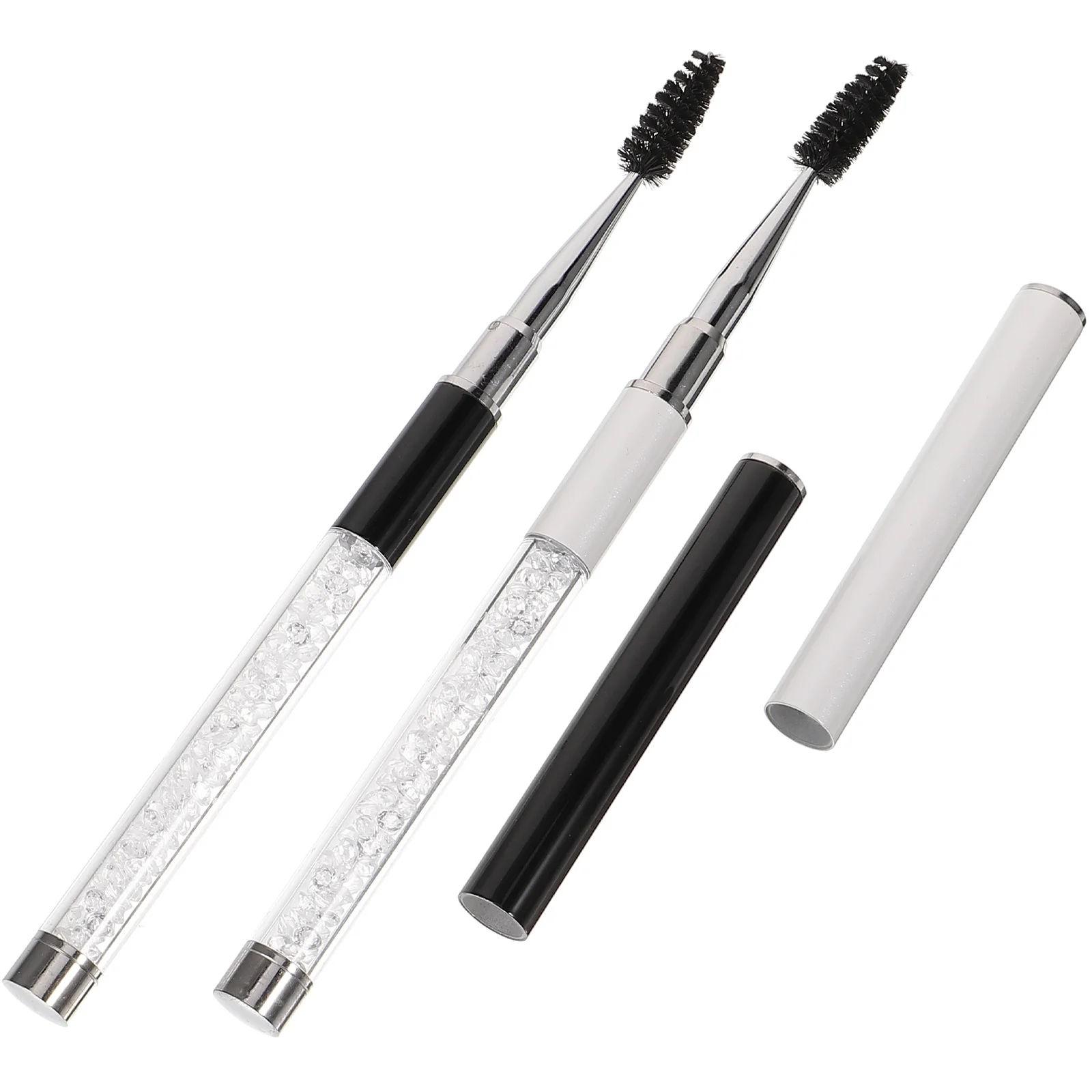 

2pcs Eyelash Brush Separator Reusable Wands Mascara Applicator Comb Spiral Fiber Waterproof Travel Beauty Salon
