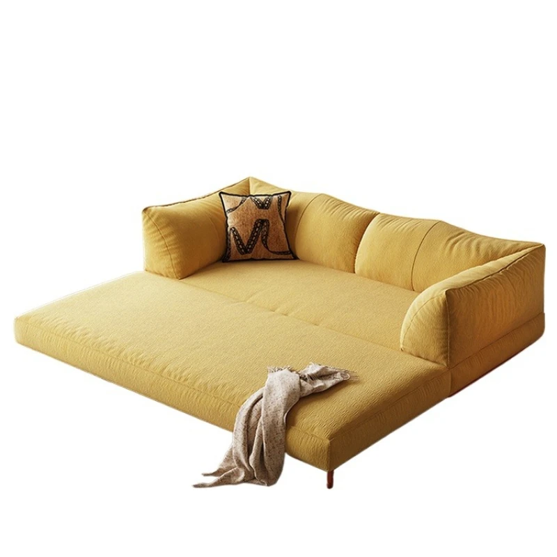 

Croissant sofa bed folding dual-purpose 2025 new tatami small apartment double sofa bed