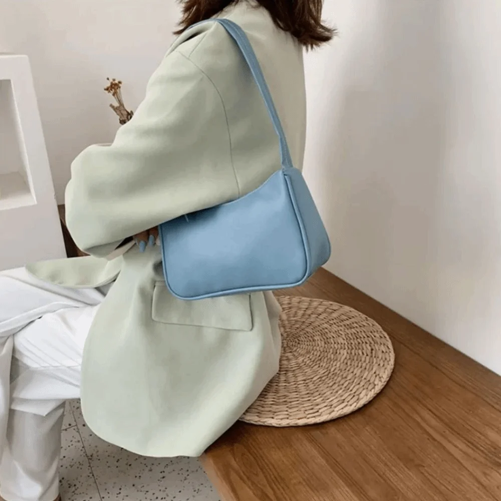 

Minimalist Design Retro Forearm Bag Underarm Style Small Size Bow Handbag Vintage Look Top Handle Single Shoulder Bag