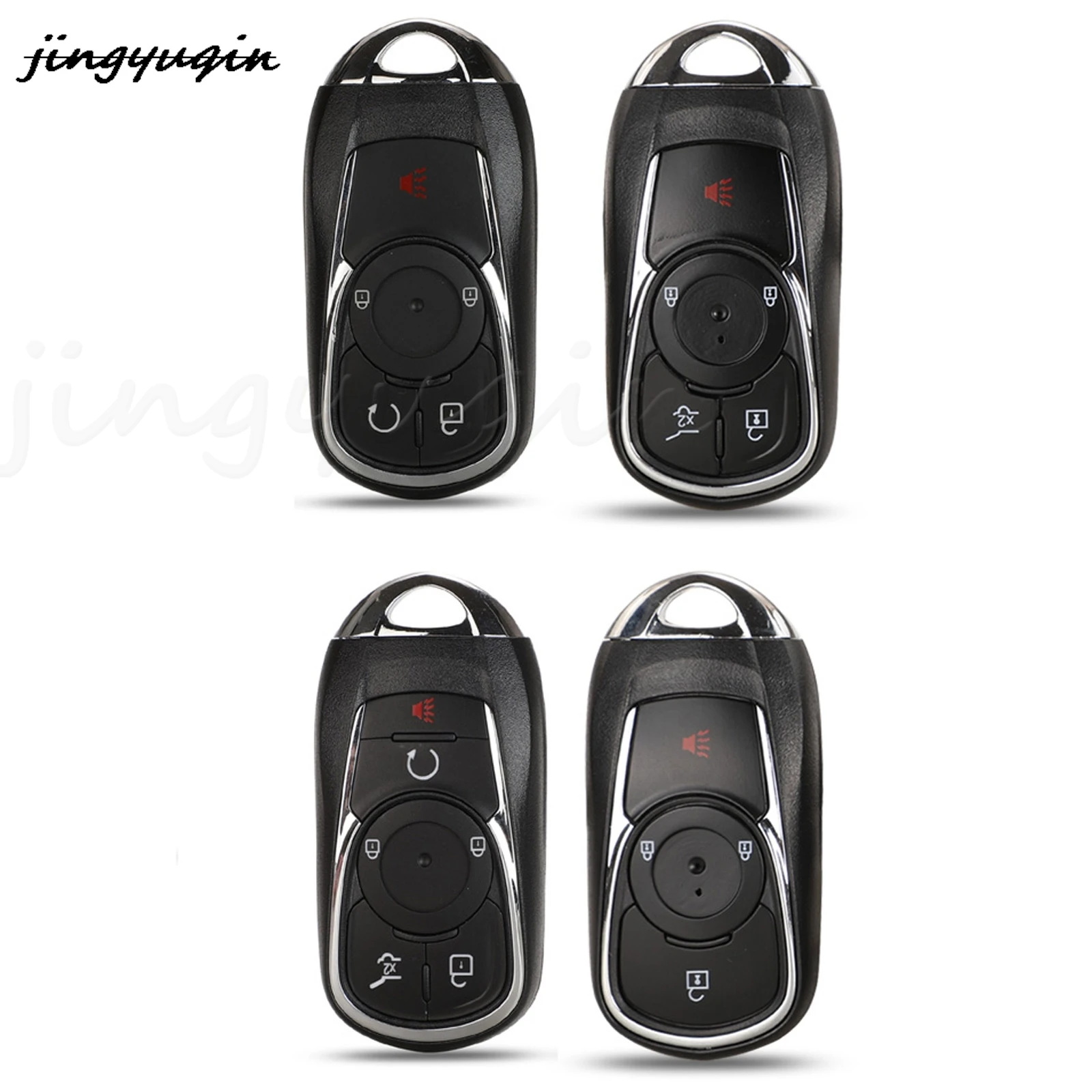 

jingyuqin 10pcs 3/4/5 Button Smart Remote Key Shell For Opel Astra Fit Buick Verano Encore Lacrosse Regal Envision Key Fob Case