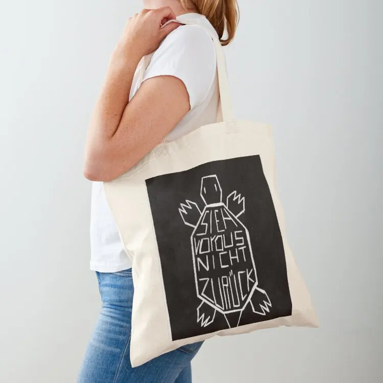 

Look Ahead Black on White Tote Bag Canvas bag for women Women's handbag Cloth bag Lady