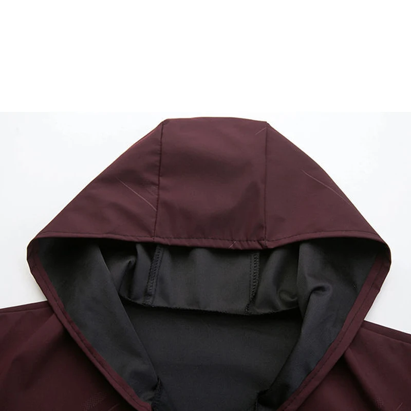 Men's Rain Coat Printed High Quality Windbreaker Raincoat Waterproof Hoodies Hooded Overcoat Male Trench Coat Outerwear For Men