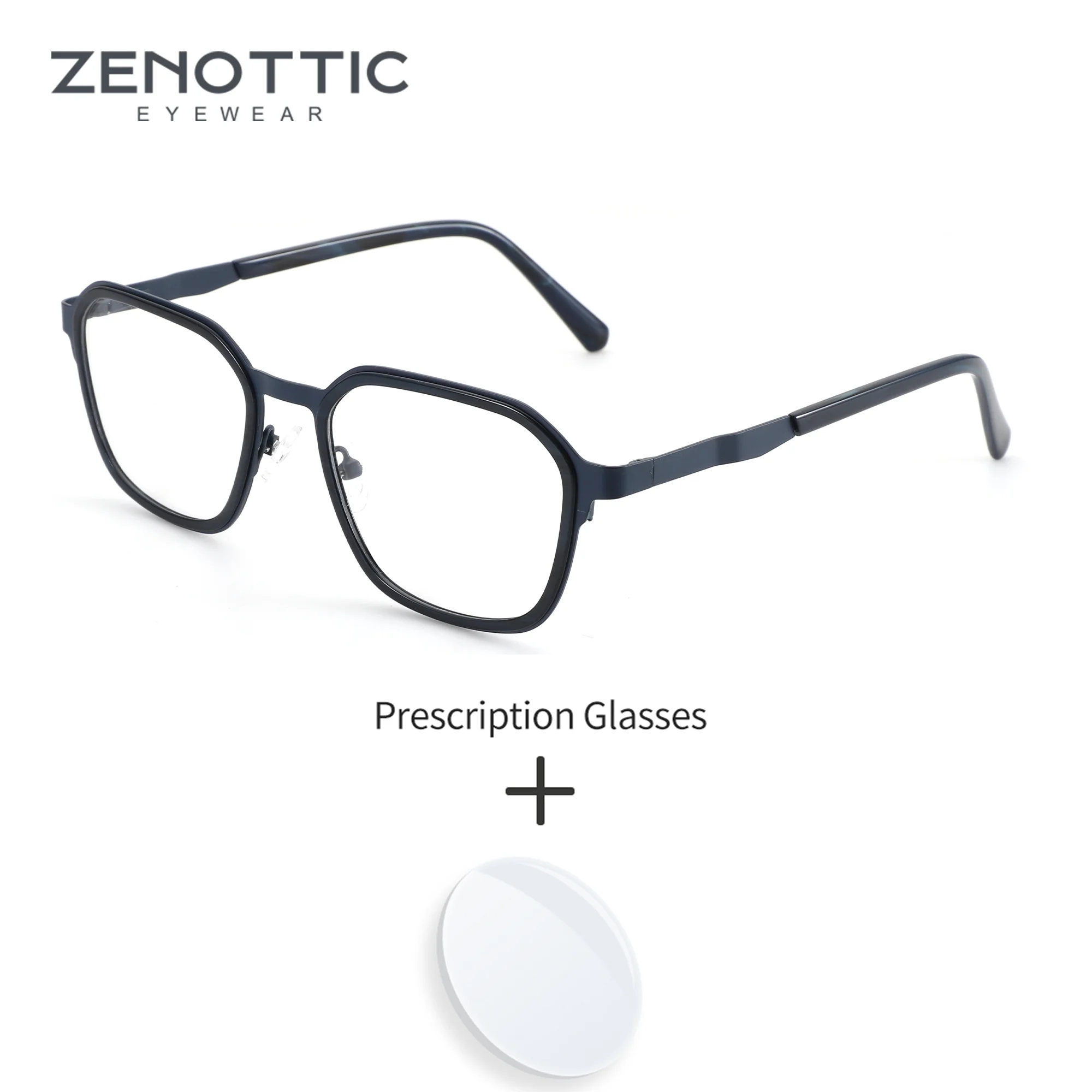 zenottic-l-サイズ-ファッション-ポリゴン-カスタム処方メガネ-ユニセックス-メタル-プログレッシブ-フォトクロミック-光学レンズ-レシピ付き