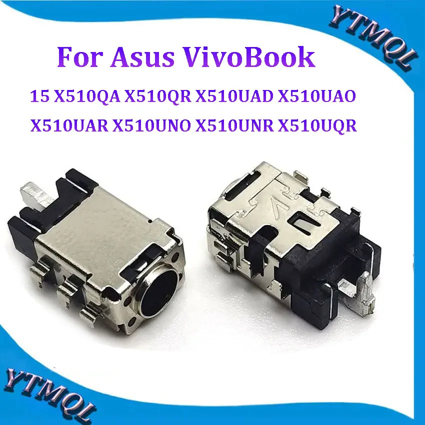 10-100Pcs DC Power Jack Connector For Asus VivoBook  15 X510QA X510QR X510UAD X510UAO X510UAR X510UNO X510UNR X510UQR