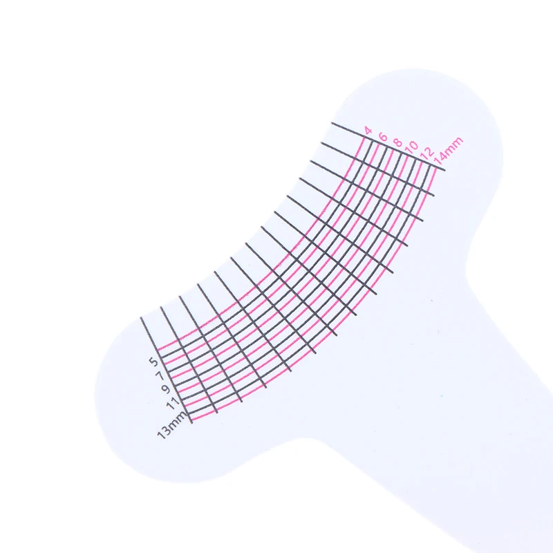 10Pcs Eyelash Length Measuring Ruler Portable Eyebrow Soft Plastic Ruler Makeup Tool Eyelash Extension Growth Accessory