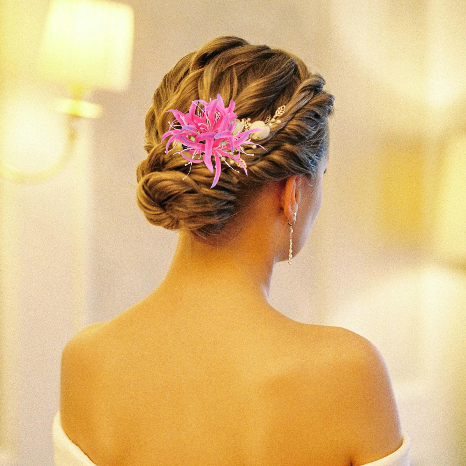 

Artificial Hairpin Girls Barrette Accessories Novelty Flower Hairpin Clip Hair Decor Daily Use Party Chic