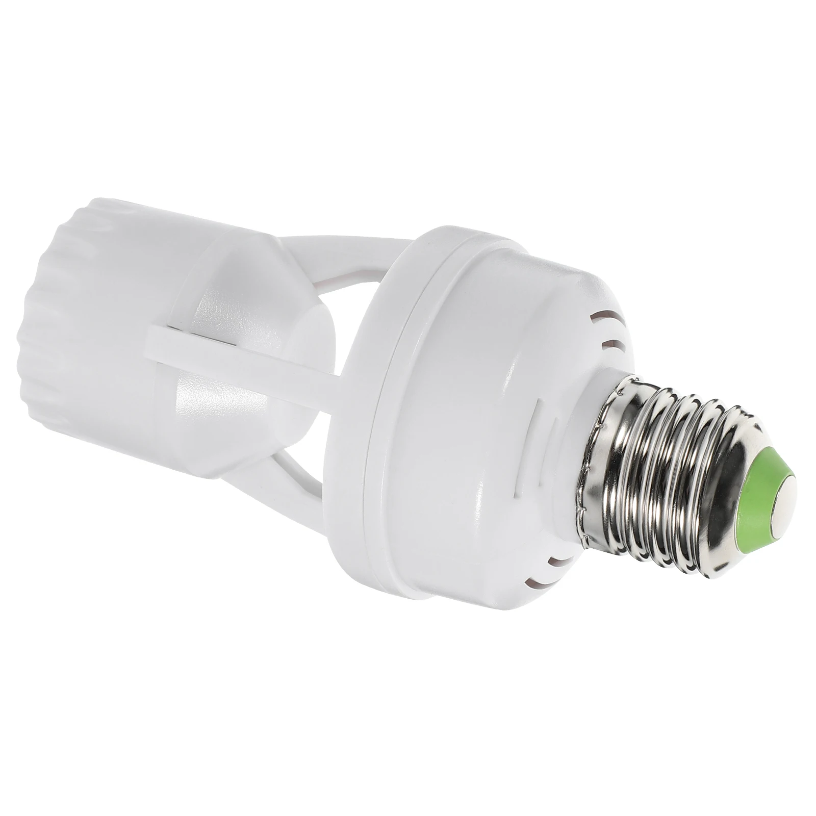 

Light Holder Lamp Base Bulb Extender Socket Rotary Switches Fixture White