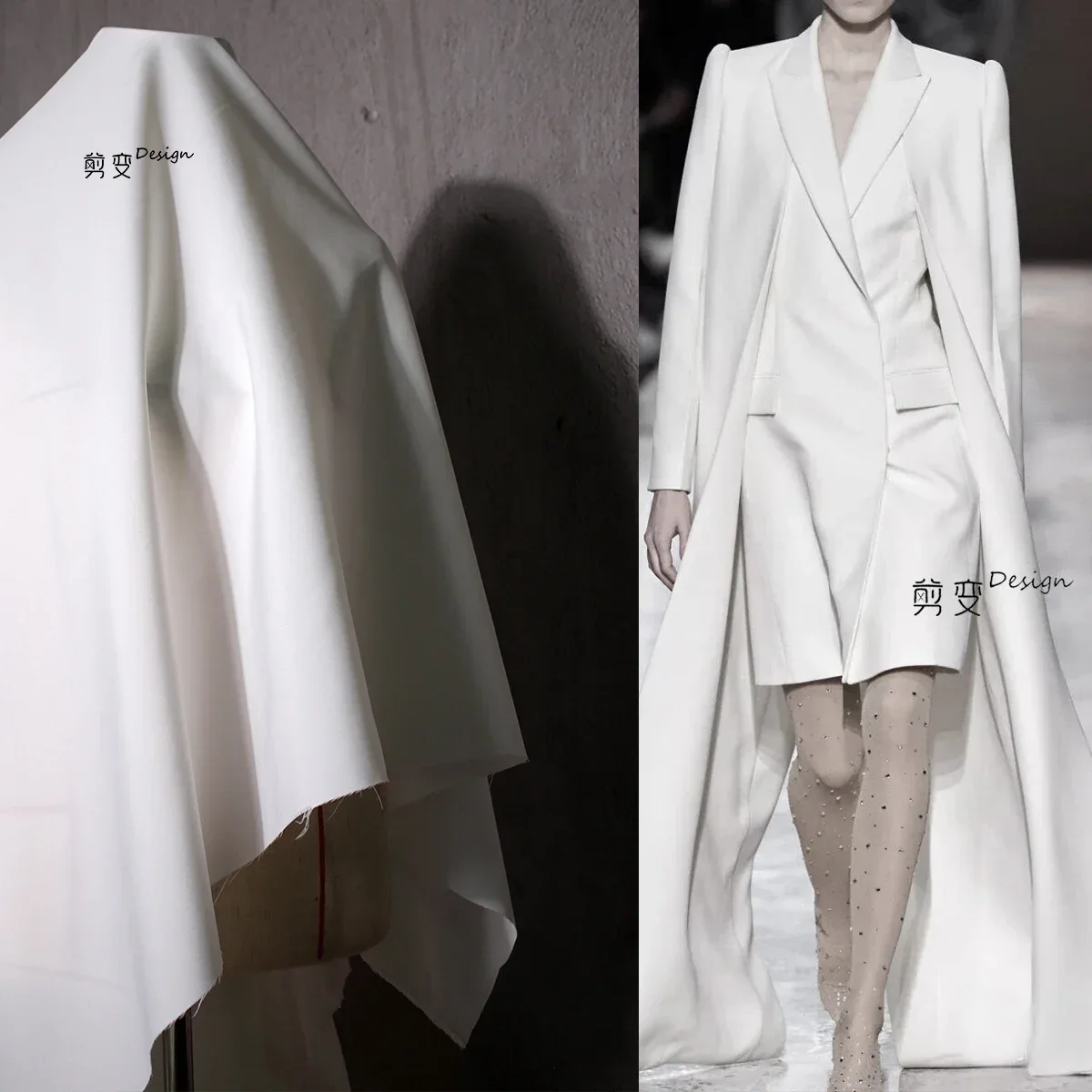 Tela para camisa, abrigo de vestir con textura oblicua gruesa pequeña, ropa creativa Diy de diseñador, venta al por mayor, Material de costura Diy