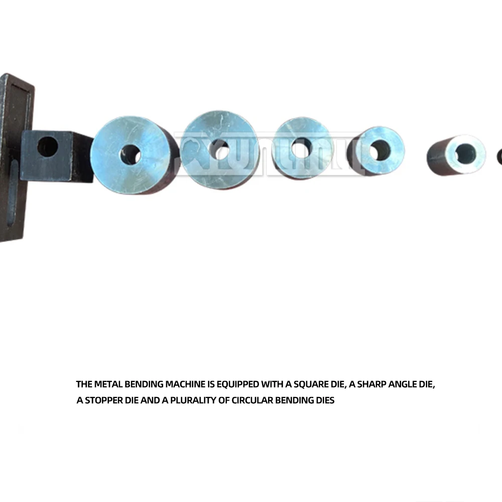 Metal Bending Machine YP-9 Multifunctional Steel Pipe Bender with Different Radii, All Steel Body with 10 Molds 2025 NEW