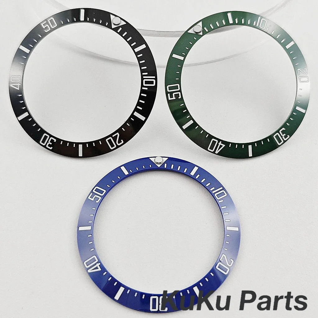 40MM Schräge Taucheruhr-Ersatzlünette NH34 NH35 Uhrenteile Big SEA DEEP Hommage 40MM*31.6MM Keramik GMT Lünetteneinlage