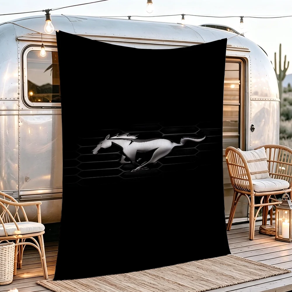 Cool Car F-Ford M-Mustang flag Campsite Atmosphere Hanging Banner Outdoor Garage Party Decor Advertising