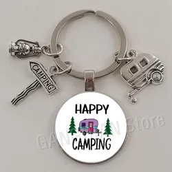 DIY Caravan Print Camper Camping Adventure Campfire Party Gift Keychain Mountain Camper Gift