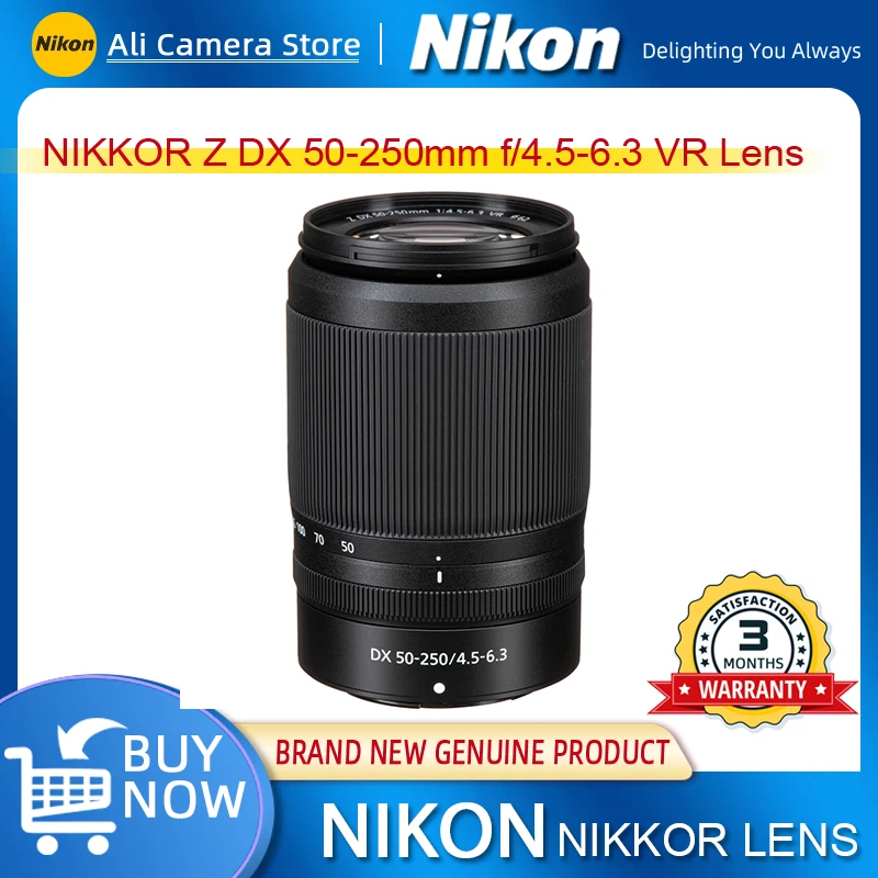 Nikon NIKKOR Z DX 50-250mm f/4,5-6,3 Объектив VR Объектив для фотокамеры VR Телеобъектив с защитой от сотрясений Полурамный объектив для беззеркальной камеры Nikon NIKKOR Z DX 50-250mm f/4,5-6,3 Объектив VR Объектив для фотокамеры VR Телеобъектив с защитой от сотрясений Полурамный объектив для беззеркальной камеры