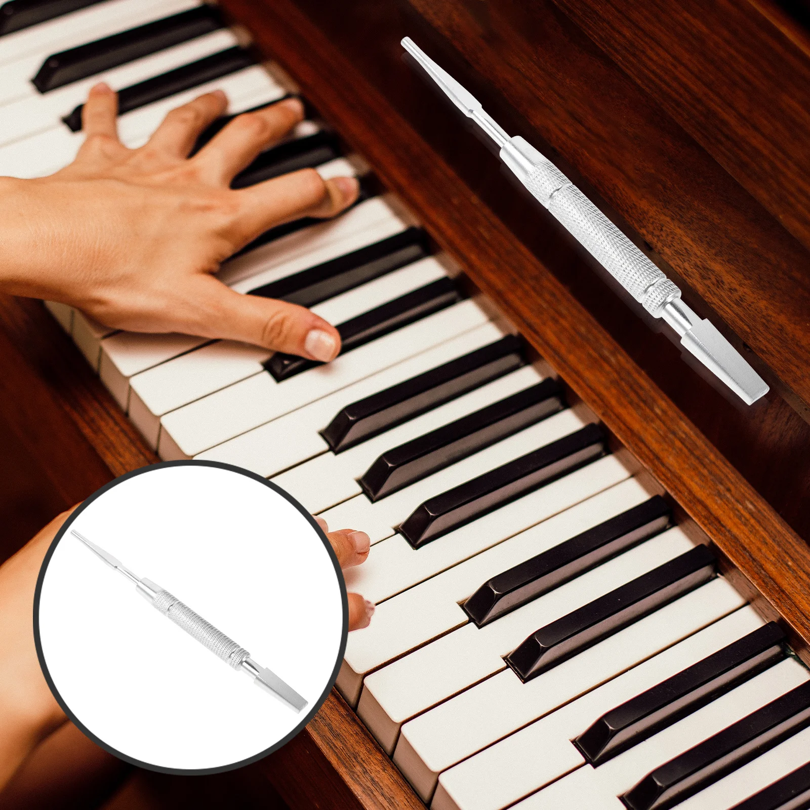 

Piano Turning Repair Tool Keyhole Reamer for Expanding Keyboard Holes Professional Piano Tuning and Repair Kit