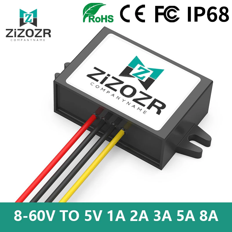 

DC DC Power Converter 8-60V 12V 24V 36V 48V To 5V 1A 2A 3A 5A 8A Step-Down Transformer Voltage Regulation Stabilizer Reducer