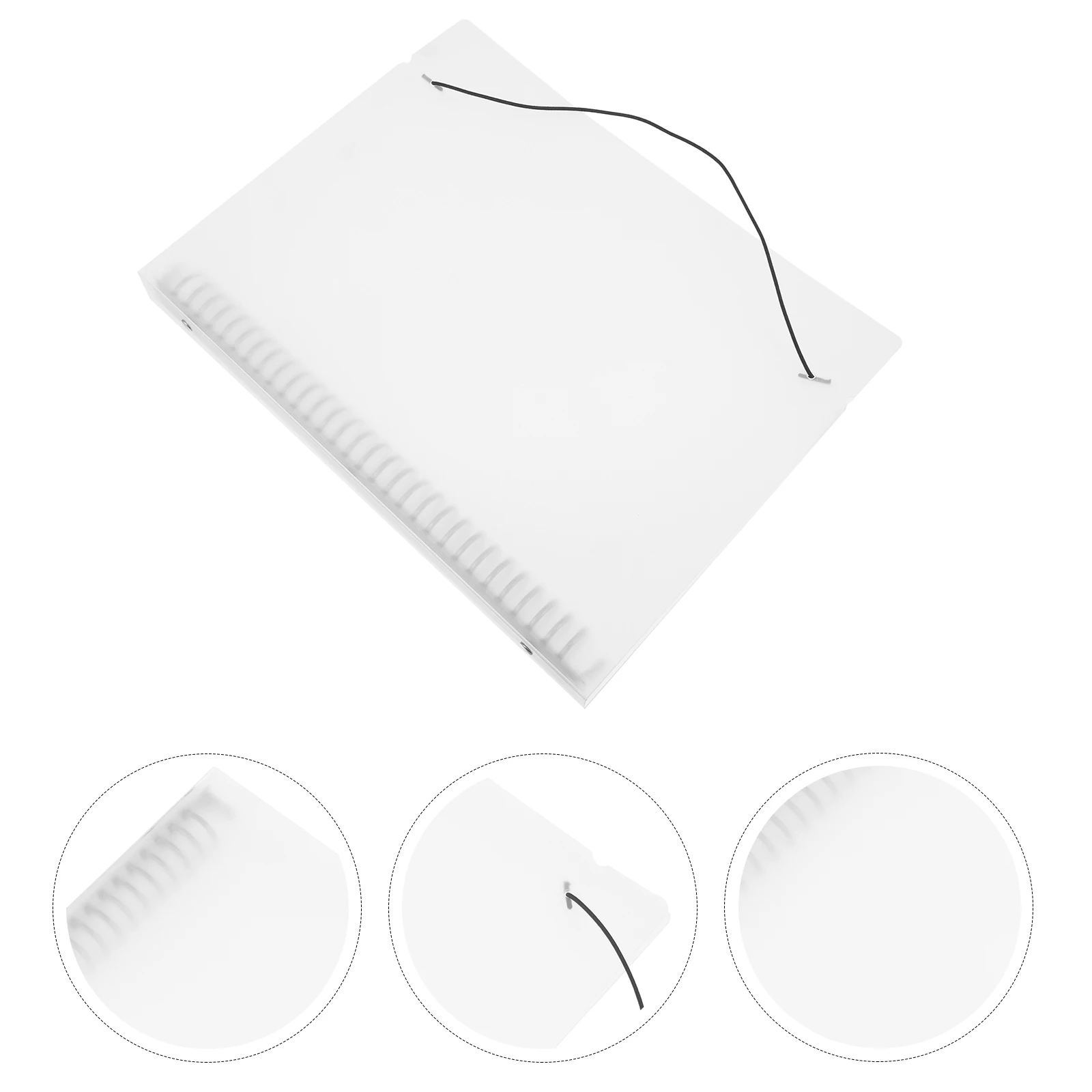

Translucent Handbook Cover Notepad Shell Binder Protector Refillable Diary Planner Book School Office Supplies File Folder