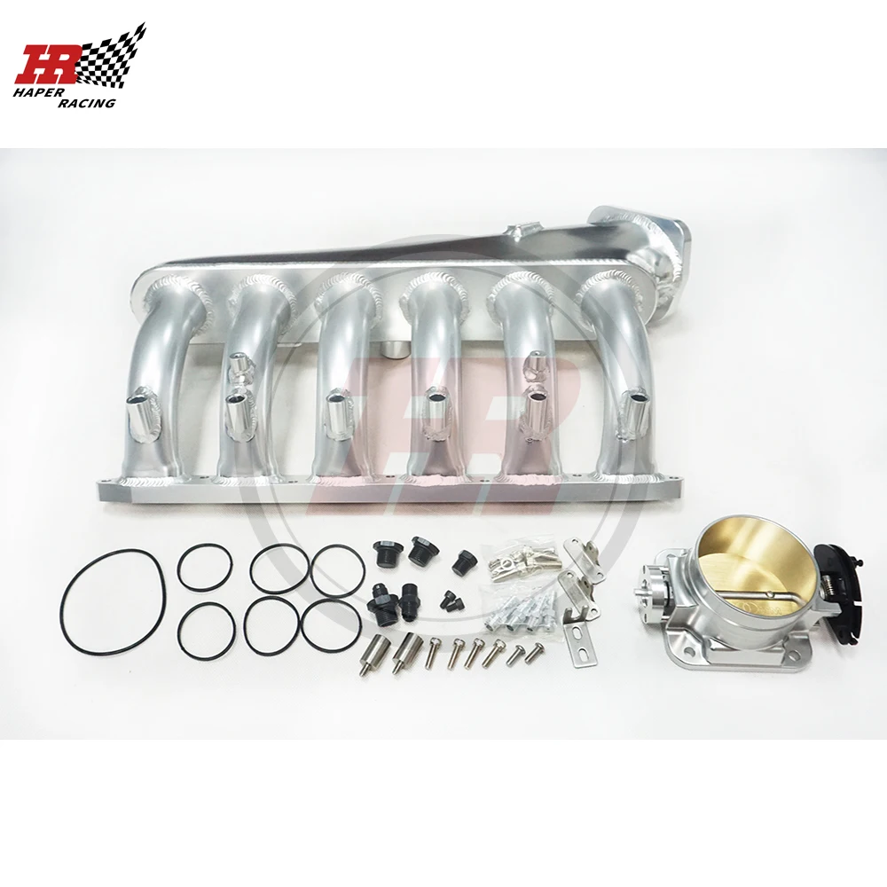 

HP RACING Billet Intake Manifold w/ Fuel Rail kit +Throttle Body Fits For E36 E46 M50 M52 325i