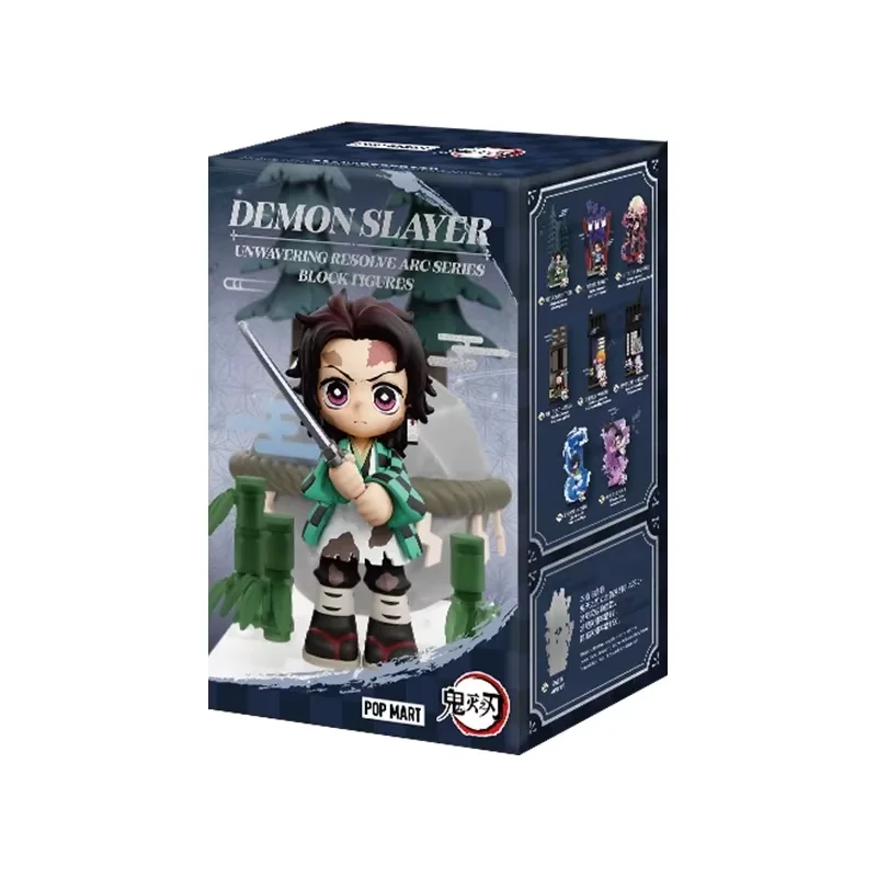 POPMART Boîte Mystère Authentique Demon Slayer Série Unwavering Resolve Arc Figurine Anime 17-21cm Modèle PVC de Collection Jouet de Bureau Cadeau
