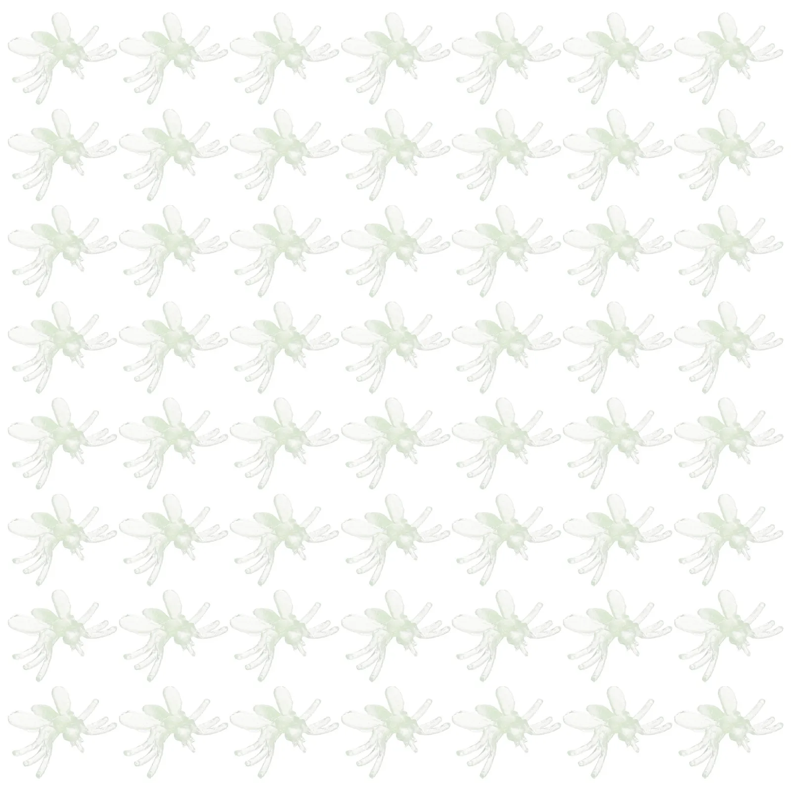 200Pcs Halloween Novelty Quirky Mosquito Plastic Bugs Indoor Outdoor Glow in The Dark Prank Decorations Insect Model Toys
