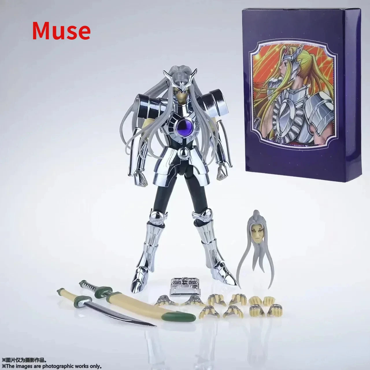 In Stock CS Model Saint Seiya Myth Cloth EX LC Altar Hakuri The Lost Canvas Silver Knights of the Zodiac Anime Action Figure Toy