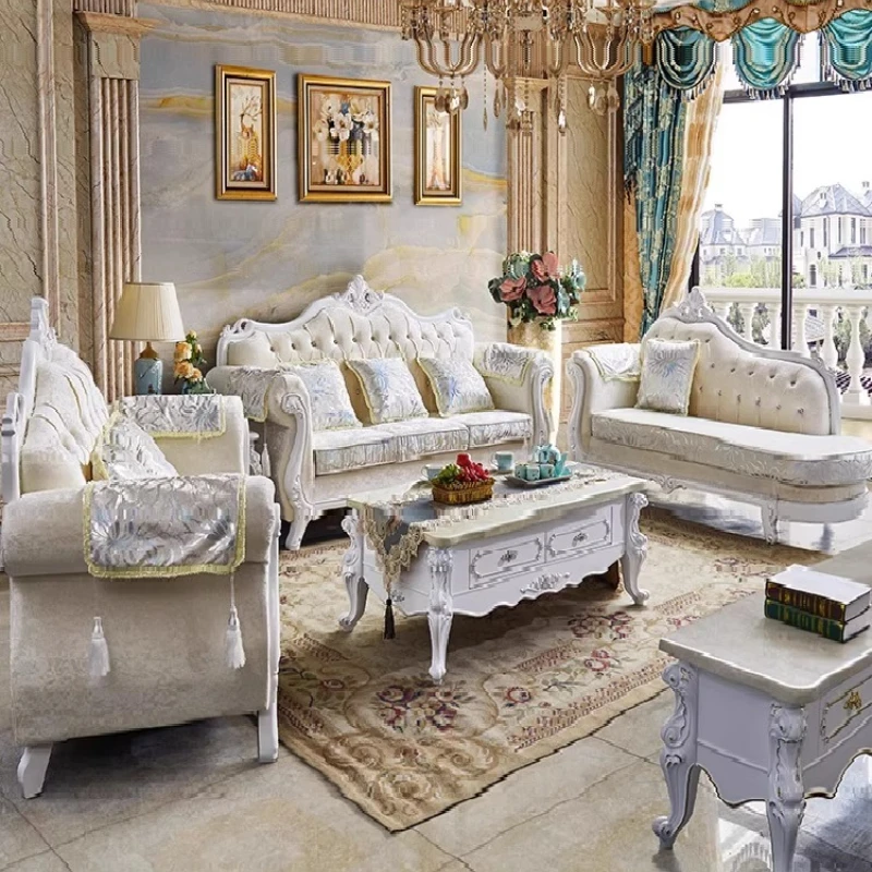 

Fabric sofa living room 123 combination size apartment removable and washable three-person American