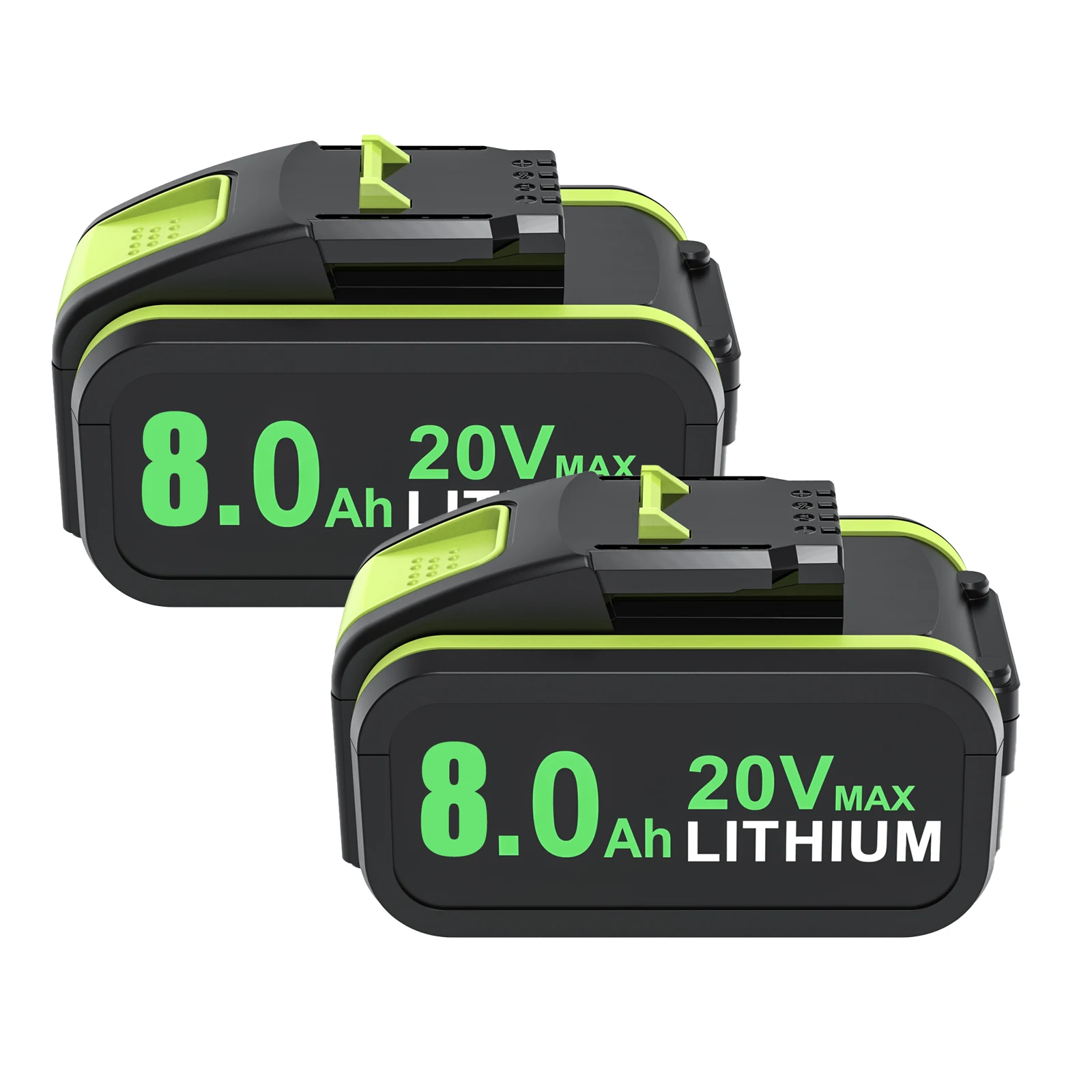 Voor Worx 20V 8000mAh WA3551/WA3553 Lithium Batterij voor Worx WA3553 WX390 WX176 WX178 WX386 WX678 18650 Power Tools batterij
