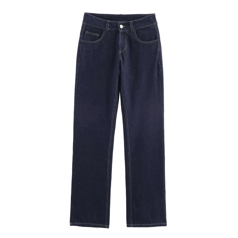 

2025Autumn New European and American Style Fashion Casual Retro Low Waist Wide Leg Jeans