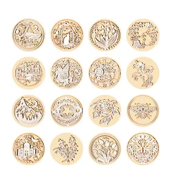 Sternenhimmel Lotus Rose Muster Wachssiegel Stempel Retro Siegelwachsstempel Ersetzen Sie den Kopf Blumen Blatt Dekorieren Sie Geschenk