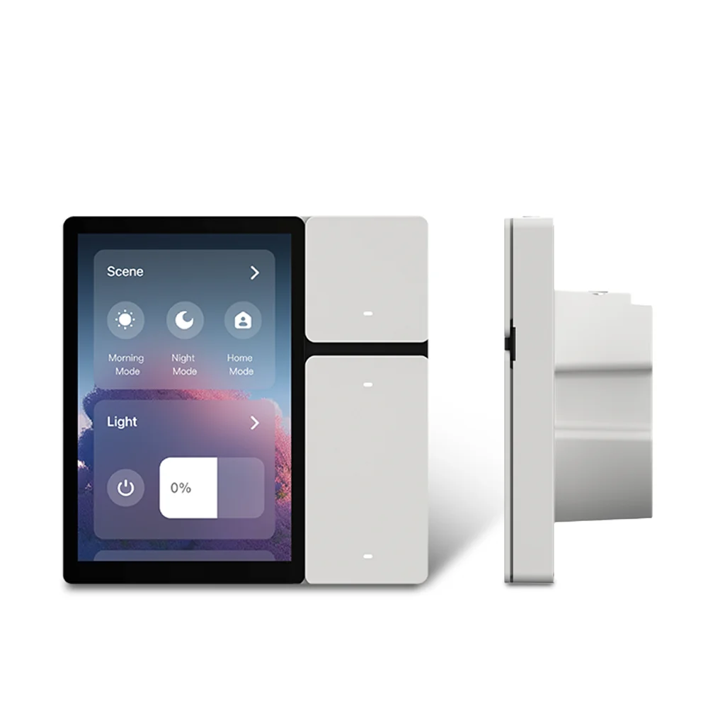 All-new 3.5 inch Tuya Smart Home Control Panel Built-in IR and BLE Mesh Gateway Unique button design