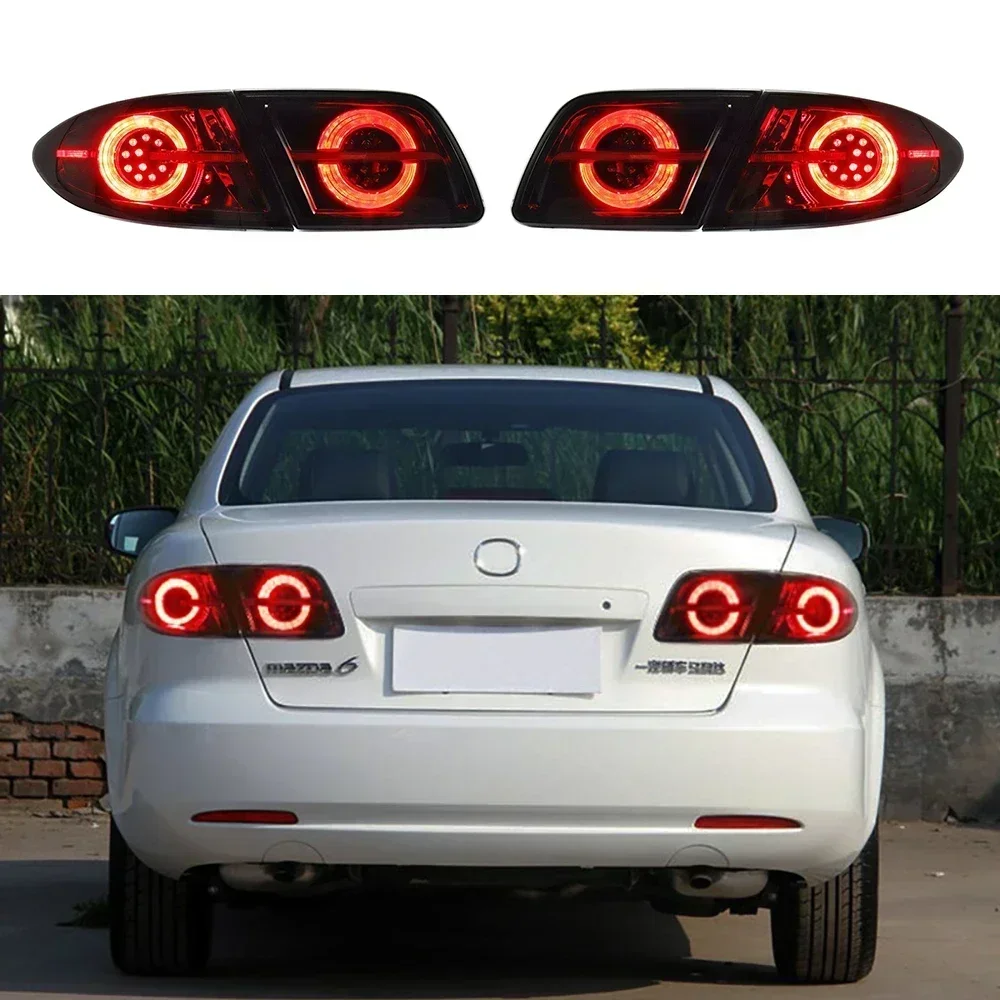 

Exterior Taillight For Mazda 6 2003-2015 Taillights LED Running Lights Turn Signal Rear Parking Lights Modified Tailamp Assembly