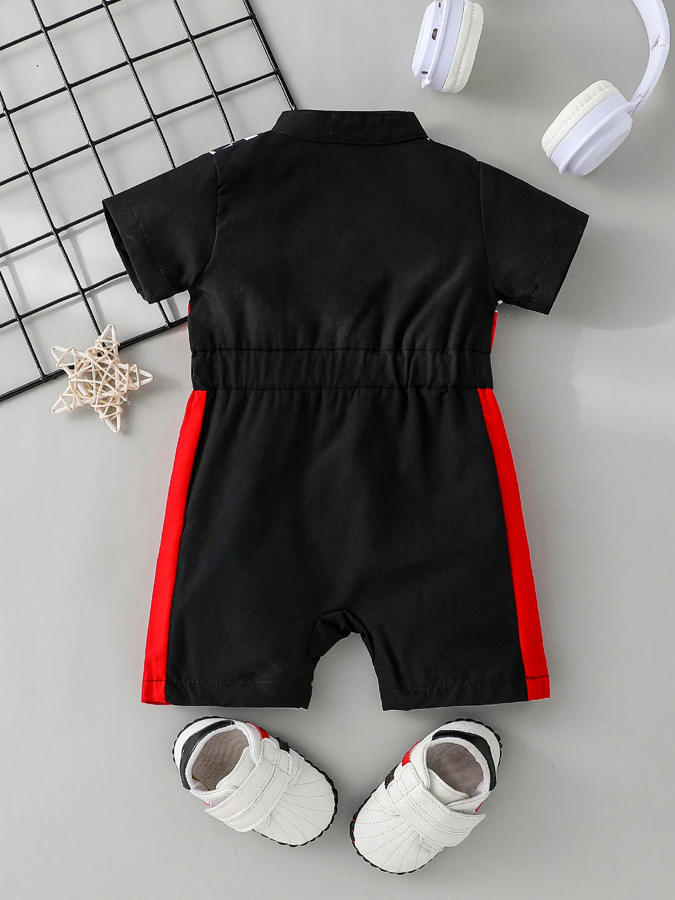 One Piece Baby Boys Summer Short Sleeve Cartoon Car Cool Fashion For Newborn Baby Items 0-1Y Jumpsuit Streetwear Clothing