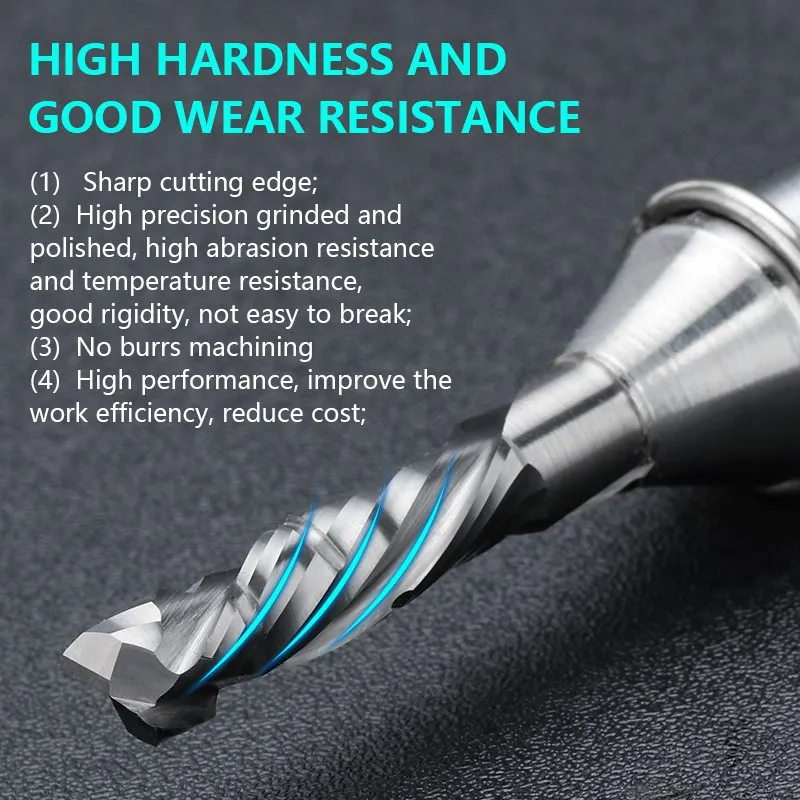 XCAN End Mill 1/2 Shank UP DOWN Milling Cutter TCT Compound Straight Router Bit Double Veneer Cutting Knife CNC Slot Cutter