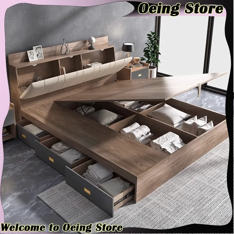 

Nordic Twin Bed Vintage Upholstered French Lounge Bed Dressers Kids Camas De Matrimonio Dormitorio Bedroom Furniture Accessories