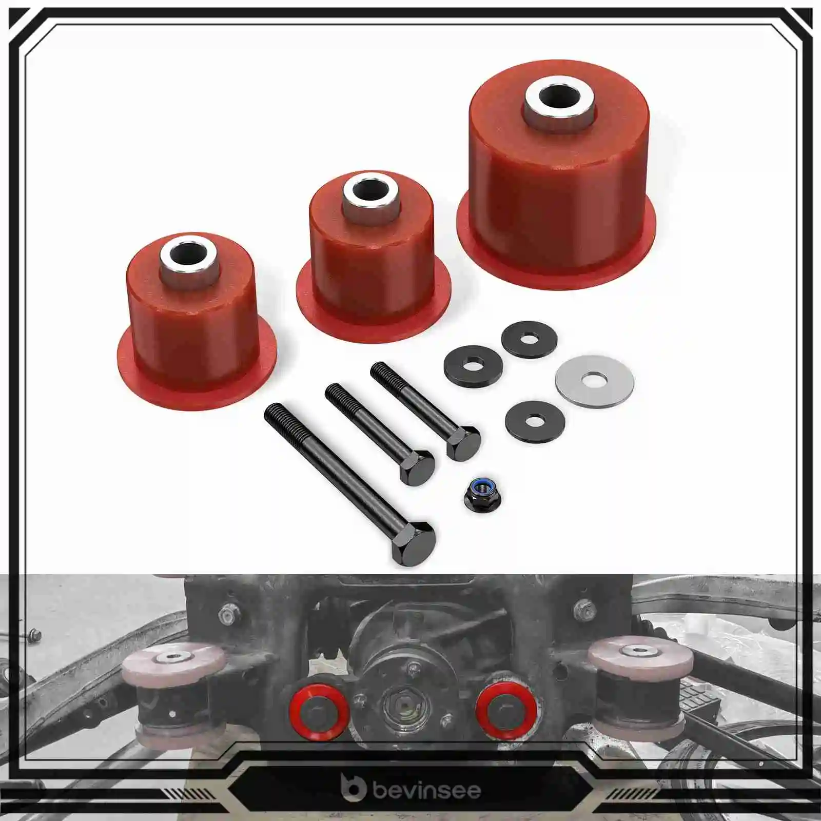 

80A Polyurethane Differential Bushings Kit for BMW E46 1999-2005 Z4 E85 2003-2008 33176770788 33176751808