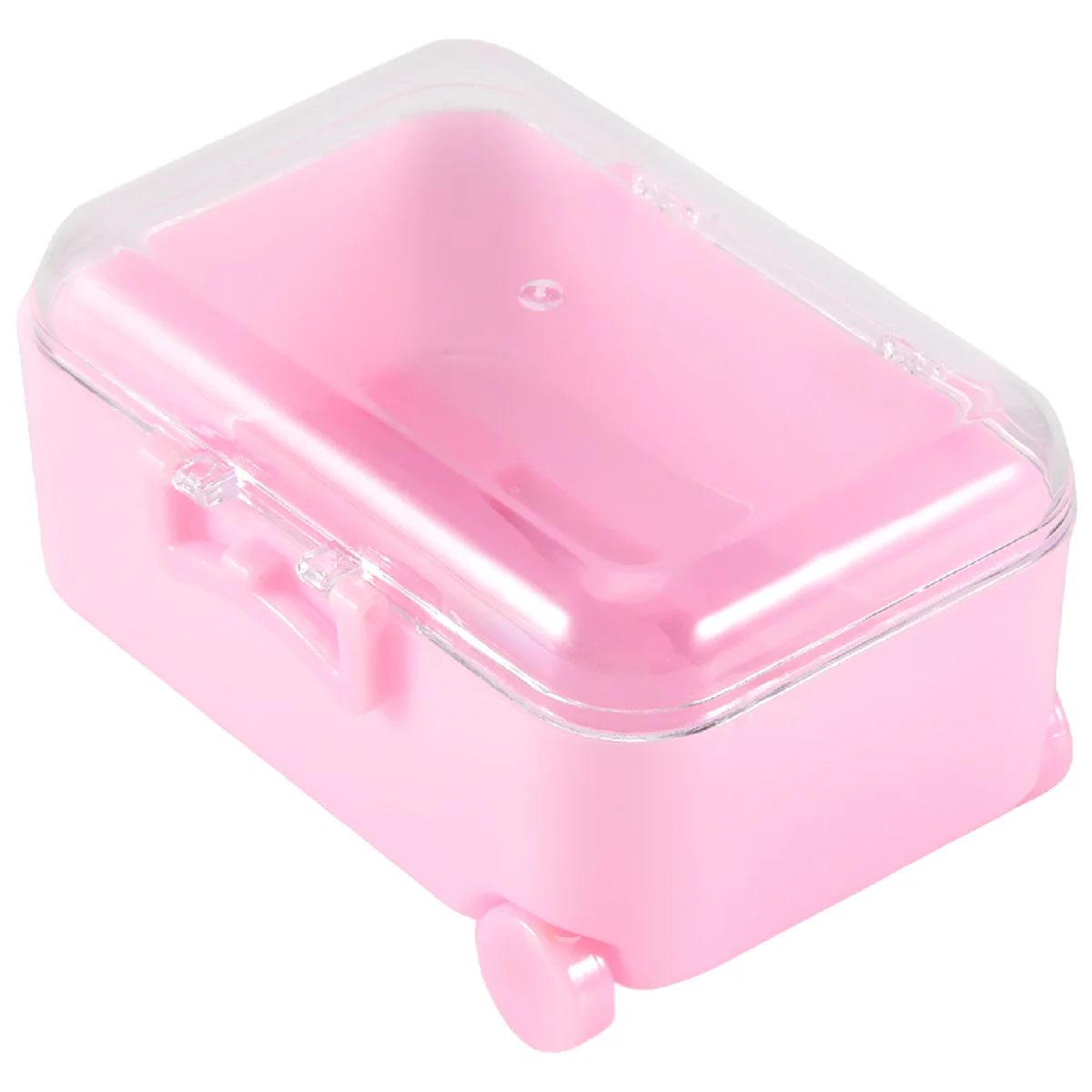 Roze mini roller reiskoffer snoepdoos persoonlijkheid bruiloft snoepdoos bagage trolley koffer snoep speelgoed kleine opbergdoos