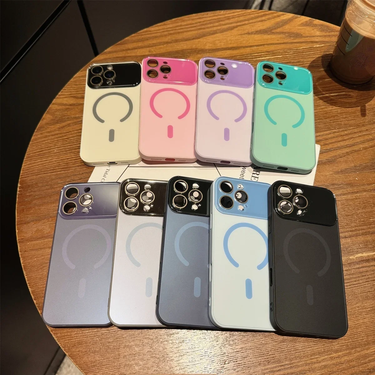 Официальный магнитный чехол Magsafe ярких цветов для iPhone 17Air 16E 15 14 13 12 17 Pro Max с беспроводной зарядкой и защитной крышкой для объектива камеры