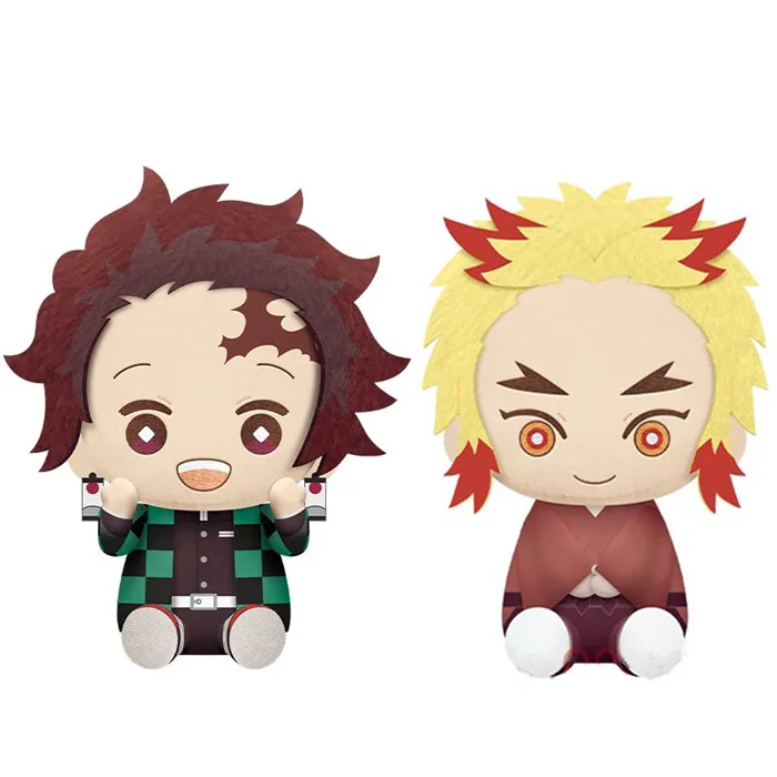 New Original Anime Kamado Tanjiro Kyojuro Rengoku Kanao Tsuyuri Plush Kids Stuffed Toys For Children Gifts 20CM