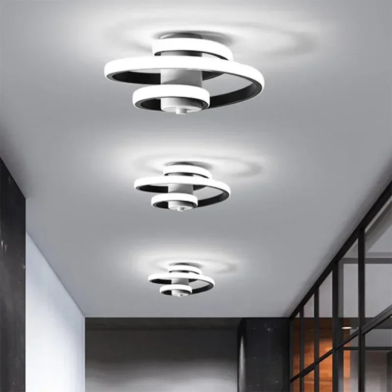 Imagem -02 - Modern Nordic Led Ceiling Lights Superfície Montada para o Quarto Sala de Estar Corredor Varanda Iluminação Doméstica