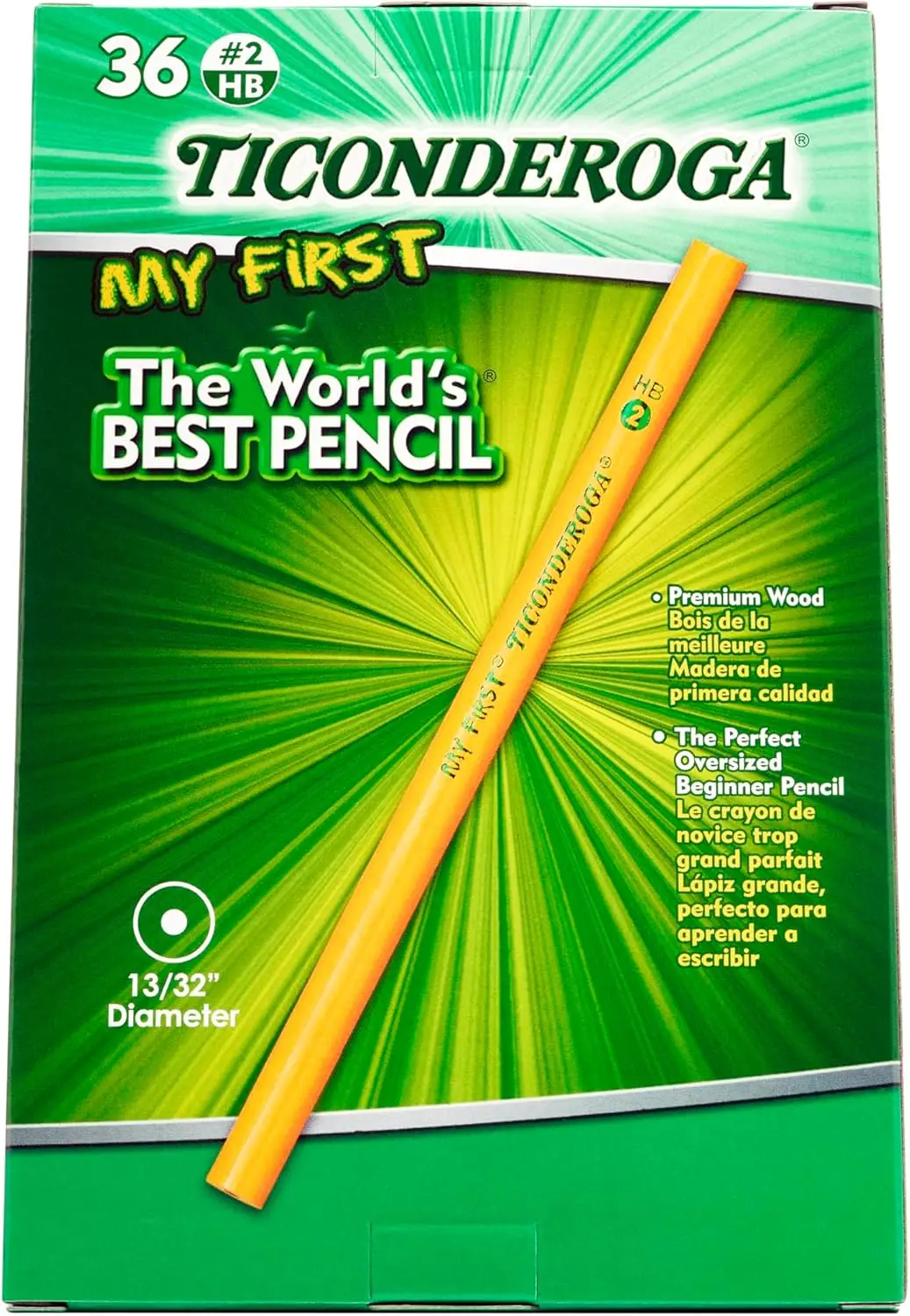

36 Count #2 HB Soft Yellow Wood-Cased Pencils Without Eraser, Ideal for School and Office Use