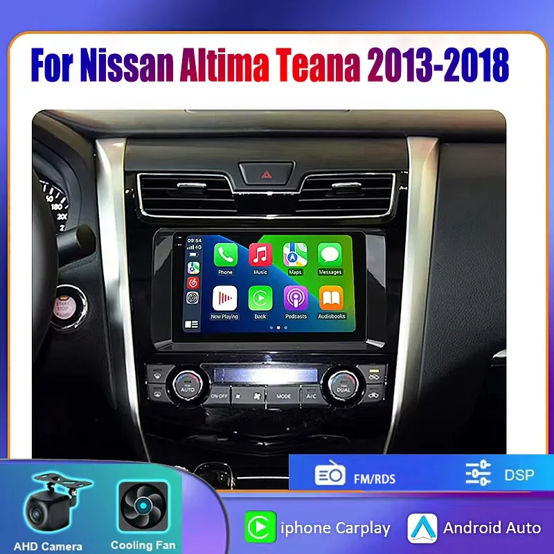 

9“6+128GB Android Auto For Nissan Teana Altima 2013-2018 Screen Carplay Car Radio Multimedia PlayerGPS Navigation Stereo