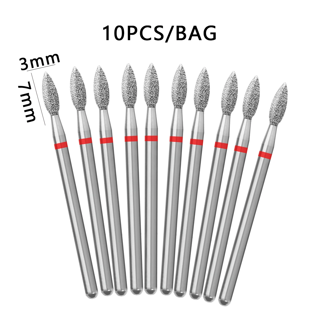 10 قطعة/المجموعة مسمار لقمة ثقب الماس القواطع ل مانيكير إهاب لدغ قاطعة المطحنة ل باديكير الأظافر اكسسوارات أدوات