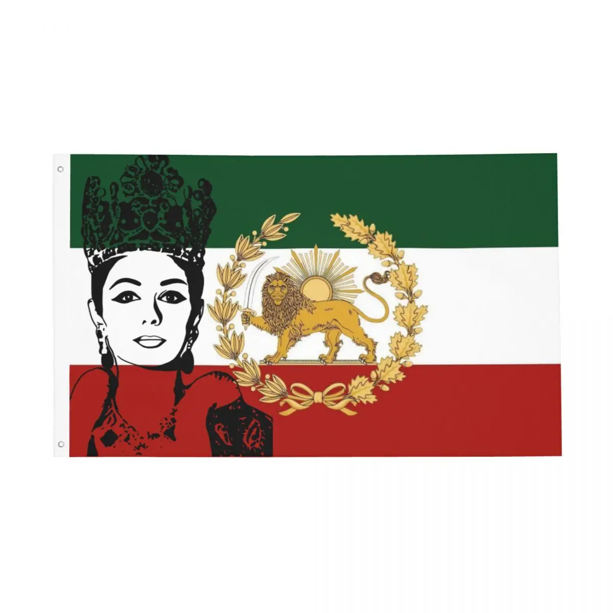 Queen Farah Pahlavi Of Iran Flag Outdoor Banner Polyester Decoration Double Sided 60x90 90x150cm Flags