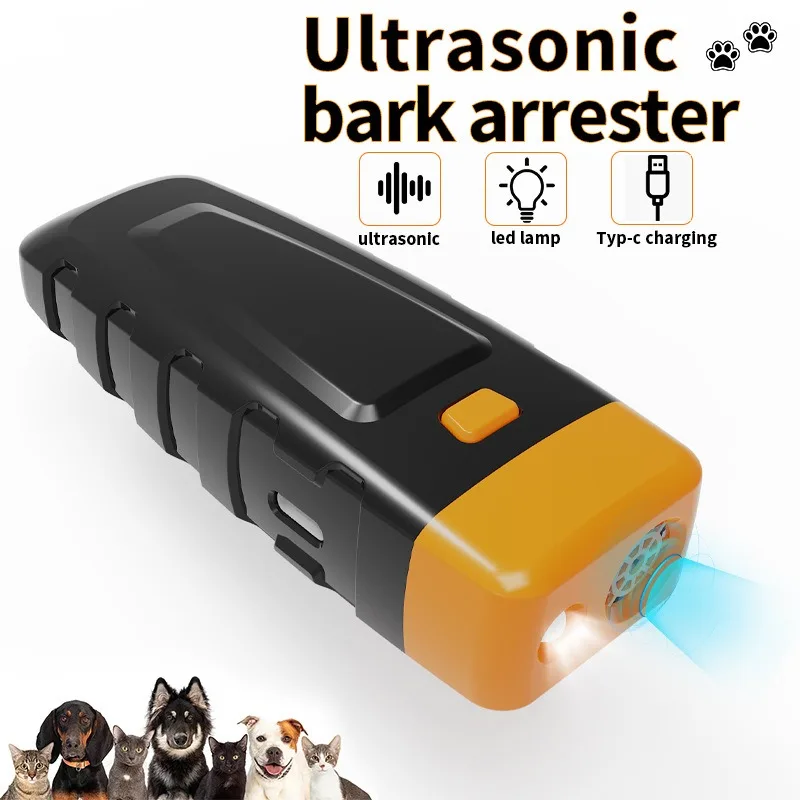 

Пробка для лая домашних животных, портативный портативный тренажер для домашних животных, перезаряжаемый ультразвуковой тренажер для собак