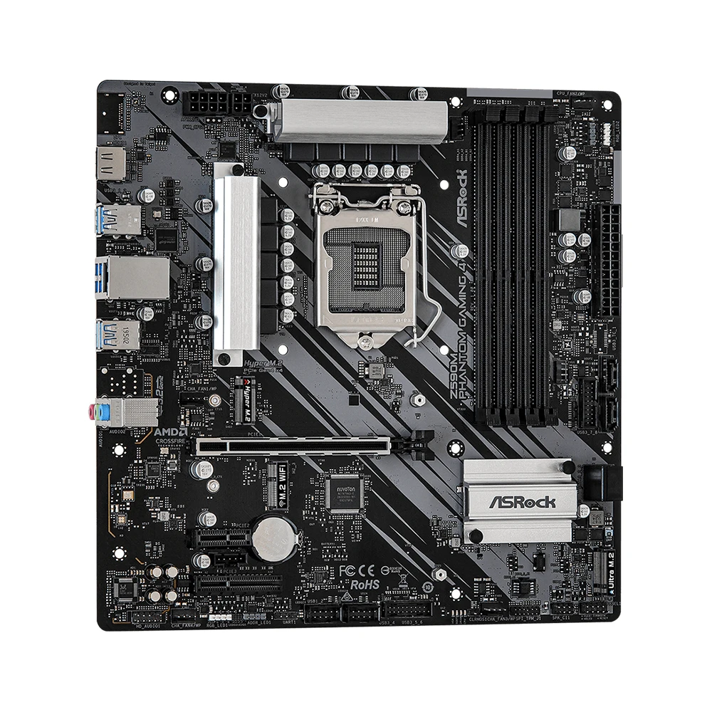 Imagem -03 - Support Asrock-z590 Motherboard I911900kf 10900k I7-11700k 10700kf I5-11600k 10600 Cpu 4xddr4 4800mhz Hdmi M.2 Nvme Pcie 4.0