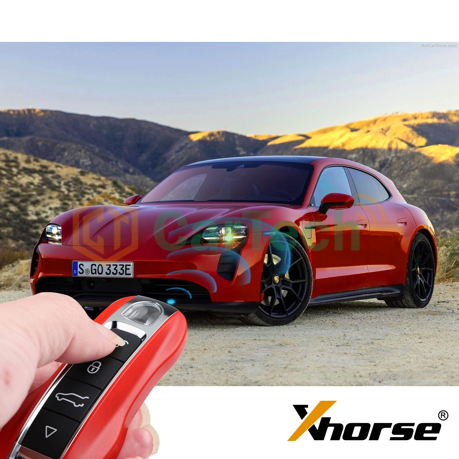 1PCS Xhorse Universal Smart Remote Key For Porsche Style XSPS01EN XM38 4 Button